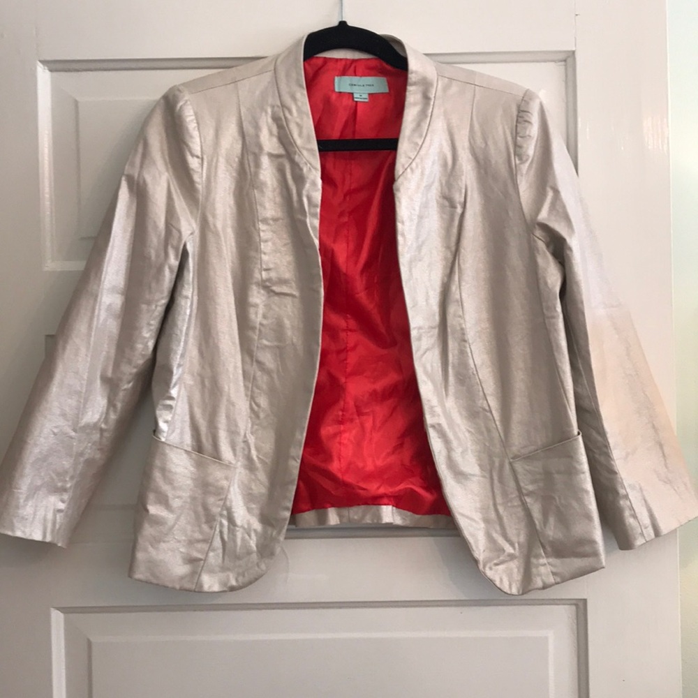 Platinum/Silver Blazer Jacket